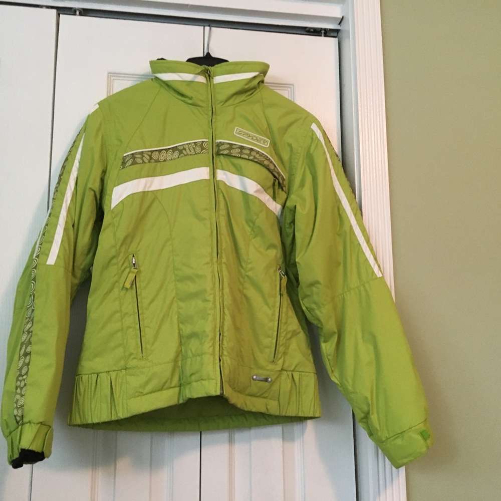 Spyder Insulated Women’s Ski Jacket, Green, Size 10